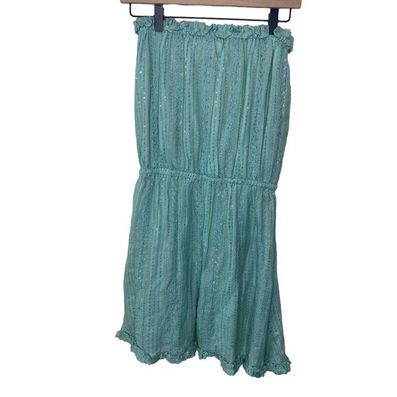 SUNDRESS Anoushka Strapless Mini Dress in Petra Aqua & Pink Beach Cocktail XS/S - Picture 3 of 11